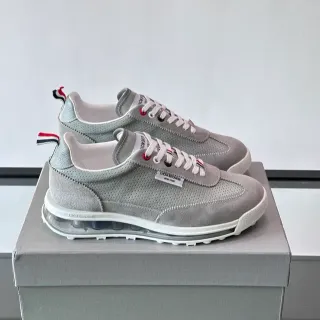 Thom Browne Perforated Gray Air Cushion Lifestyle Sneakers
