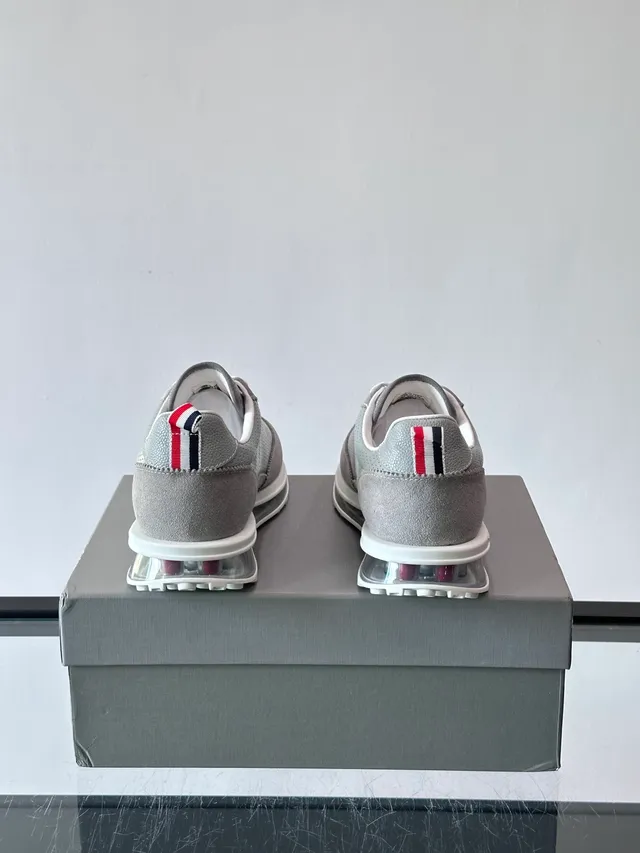 Thom Browne Perforated Gray Air Cushion Lifestyle Sneakers 3