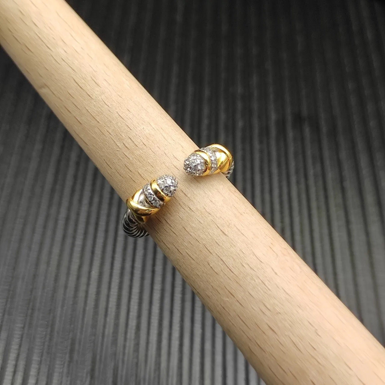 Tiffany & Co. HardWear Twisted Cable X Motif Pavé Diamant Bracelet 7