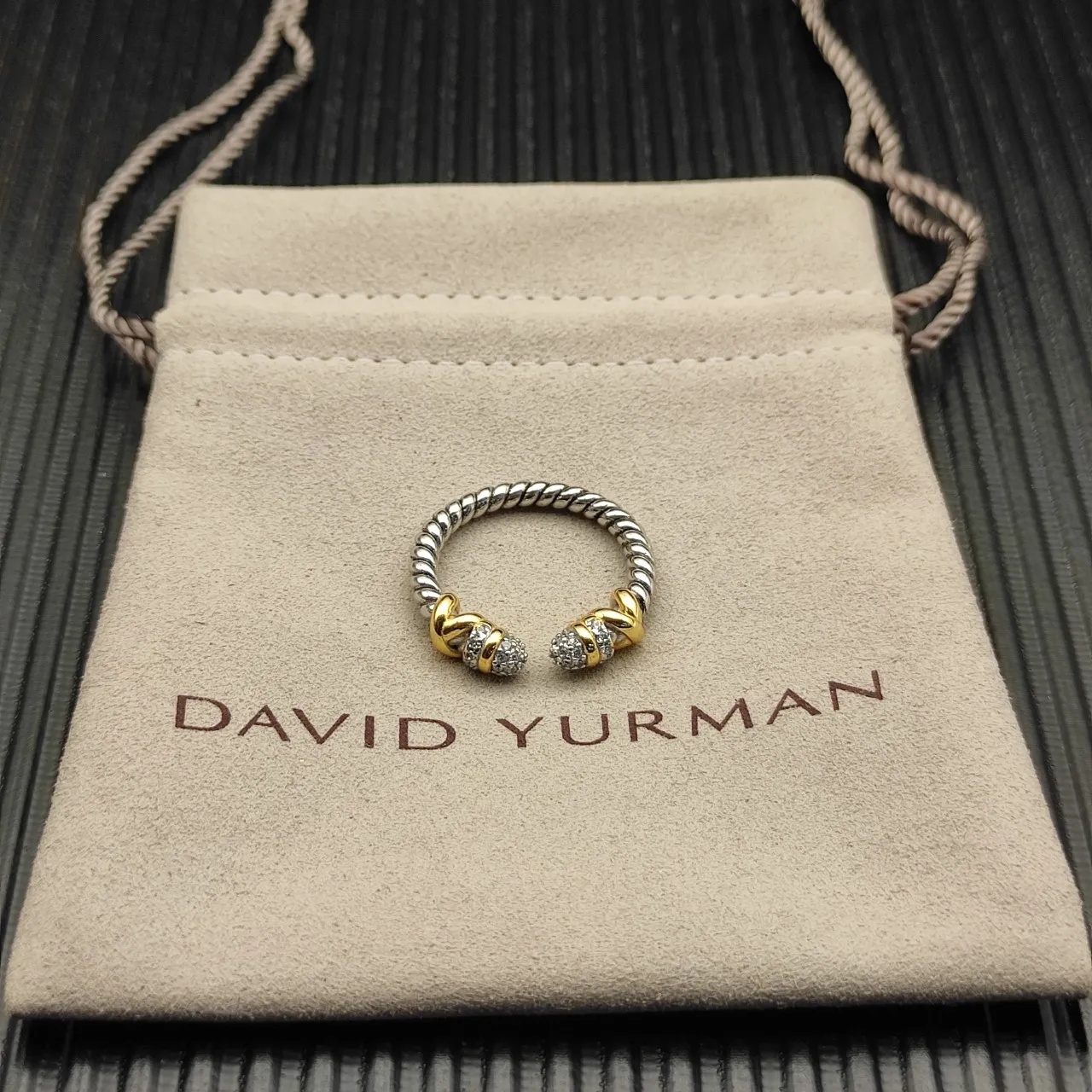 Tiffany & Co. HardWear Twisted Cable X Motif Pavé Diamant Bracelet 9