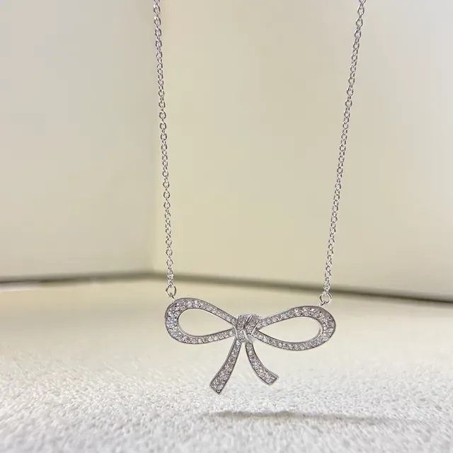 Tiffany & Co. Return to Tiffany Bow Pavé Necklace 2