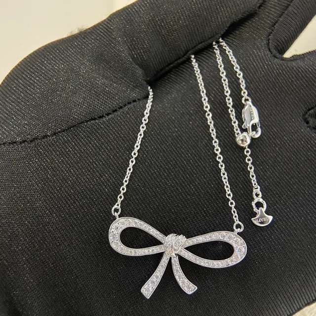 Tiffany & Co. Return to Tiffany Bow Pavé Necklace 4