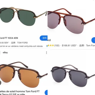 Tom Ford Green Gold Aviator Double Bridge Sunglasses