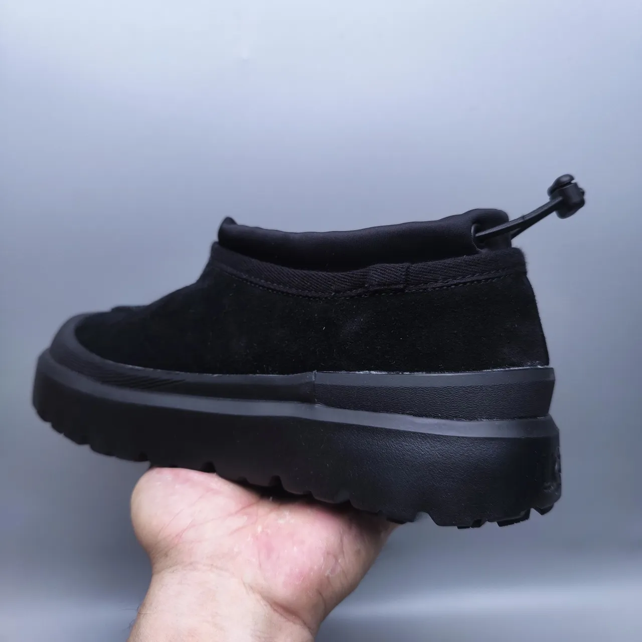 UGG Black Slip-On Suede Upper Snow Boots 2
