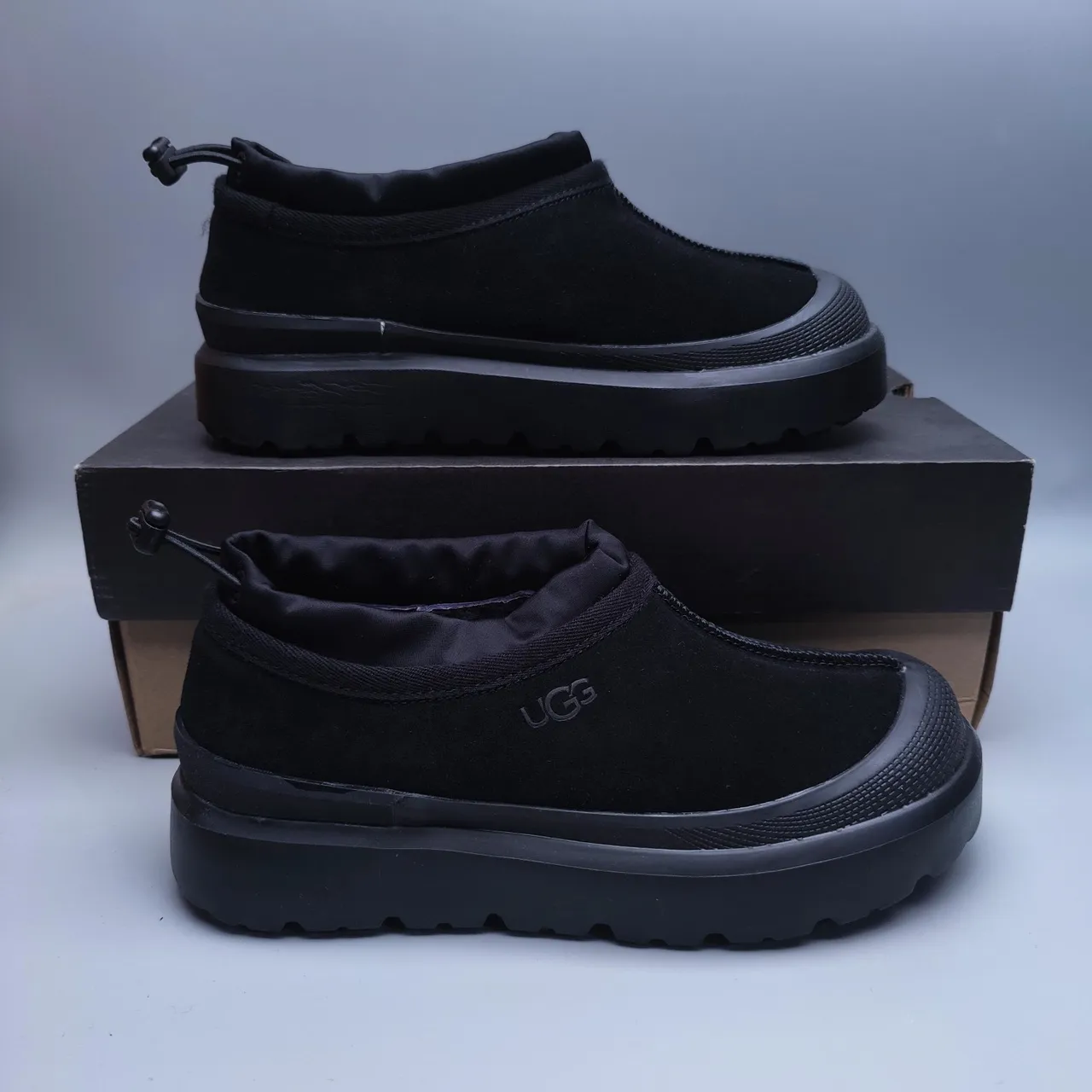 UGG Black Slip-On Suede Upper Snow Boots 3