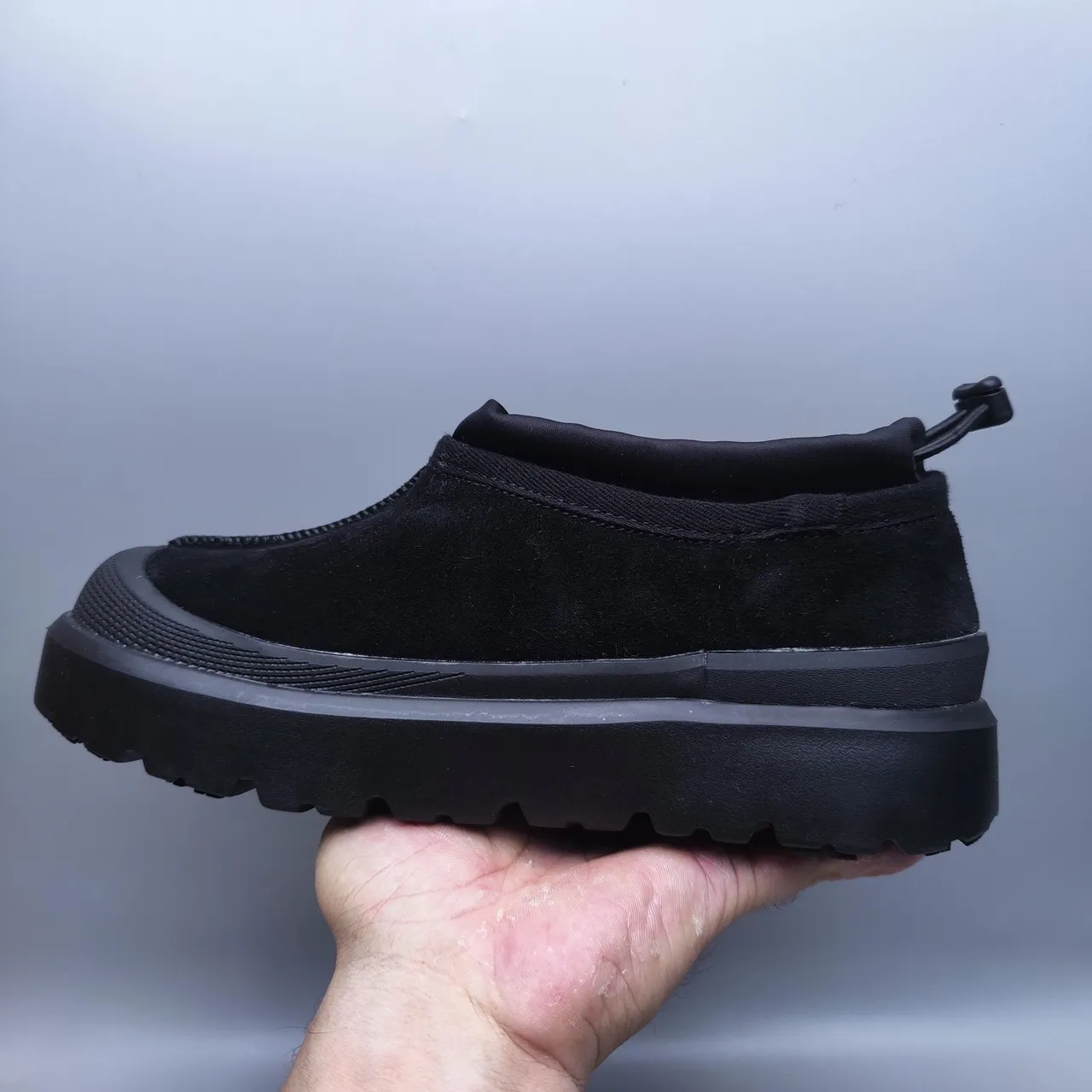 UGG Black Slip-On Suede Upper Snow Boots 4