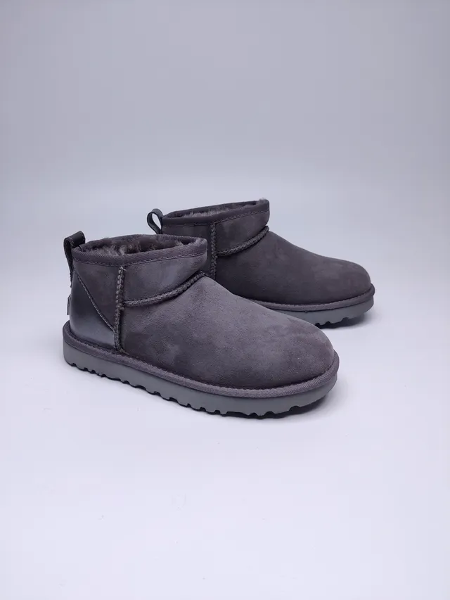 UGG Classic Mini Charcoal Gray Snow Boots 5