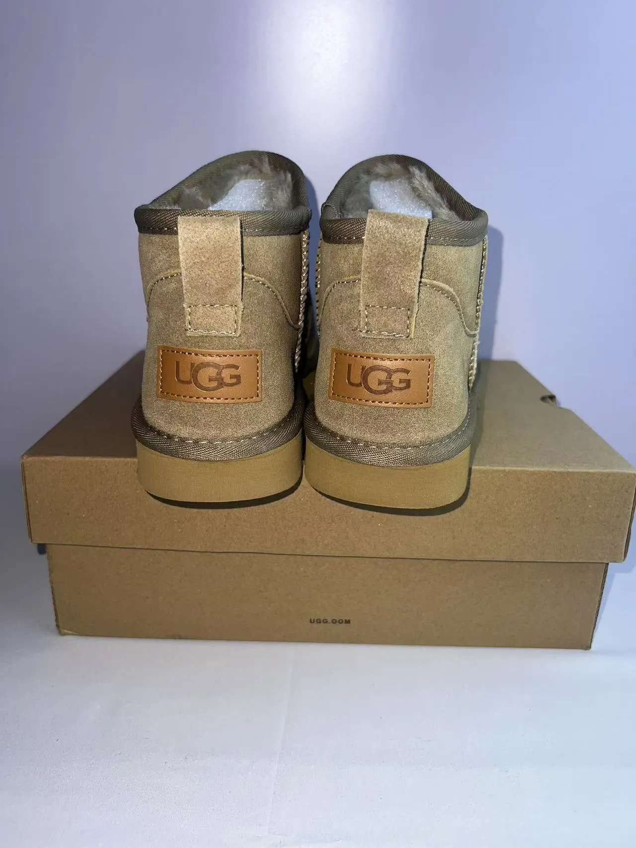 UGG Classic Mini Tan Suede Snow Boots 4