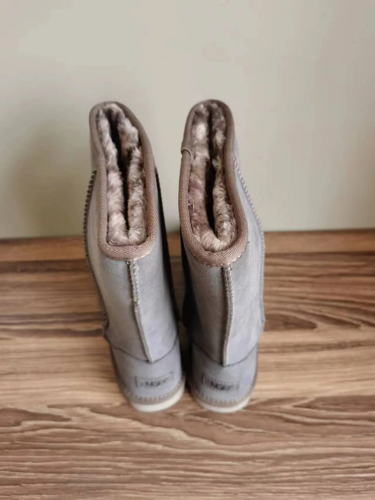 UGG Classic Tall Gray Suede Knee Boots 4