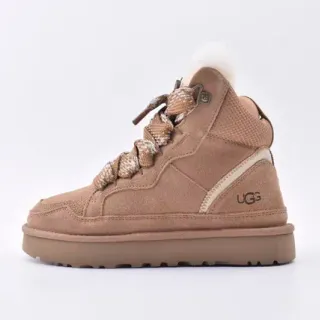 UGG Botín de Nieve Alto de Ante con Forro de Cordero