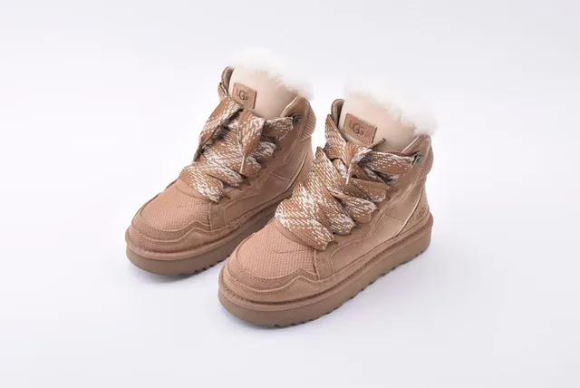 UGG High-Top Suede Shearling-Lined Snow Boot 2