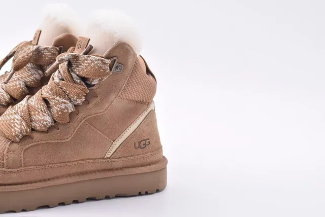 UGG High-Top Suede Shearling-Lined Snow Boot 6
