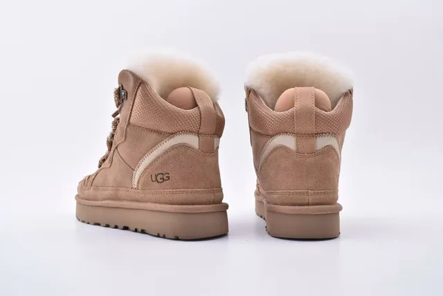 UGG High-Top Suede Shearling-Lined Snow Boot 8