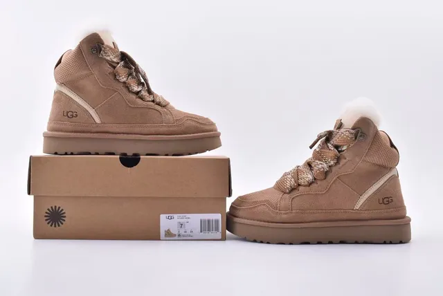 UGG High-Top Suede Shearling-Lined Snow Boot 9