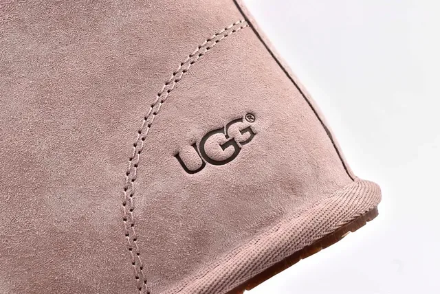UGG Mini Bailey Bow Beige Suede Ankle Boots 4