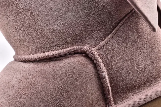 UGG Mini Bailey Bow Taupe Suede Snow Boots 5