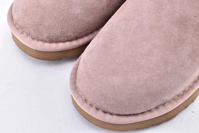 UGG Mini Bailey Bow Taupe Suede Snow Boots 10