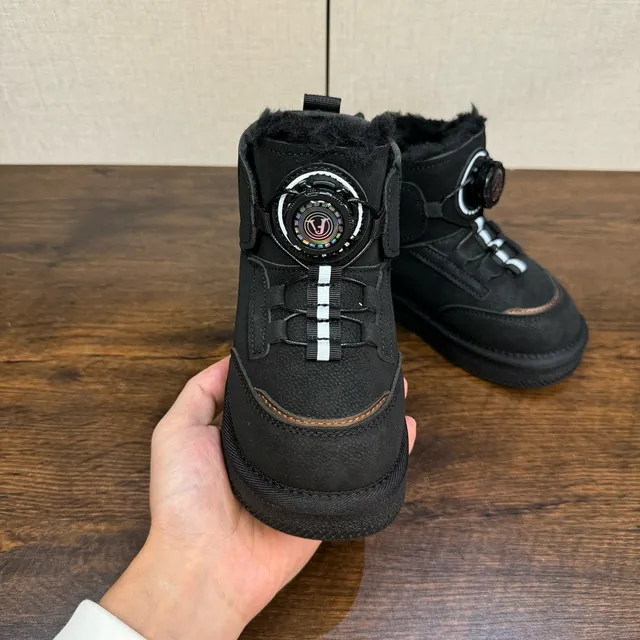 UGG Pink White Rotary Dial Closure Shearling-Lined Cuff Snow Boots 19