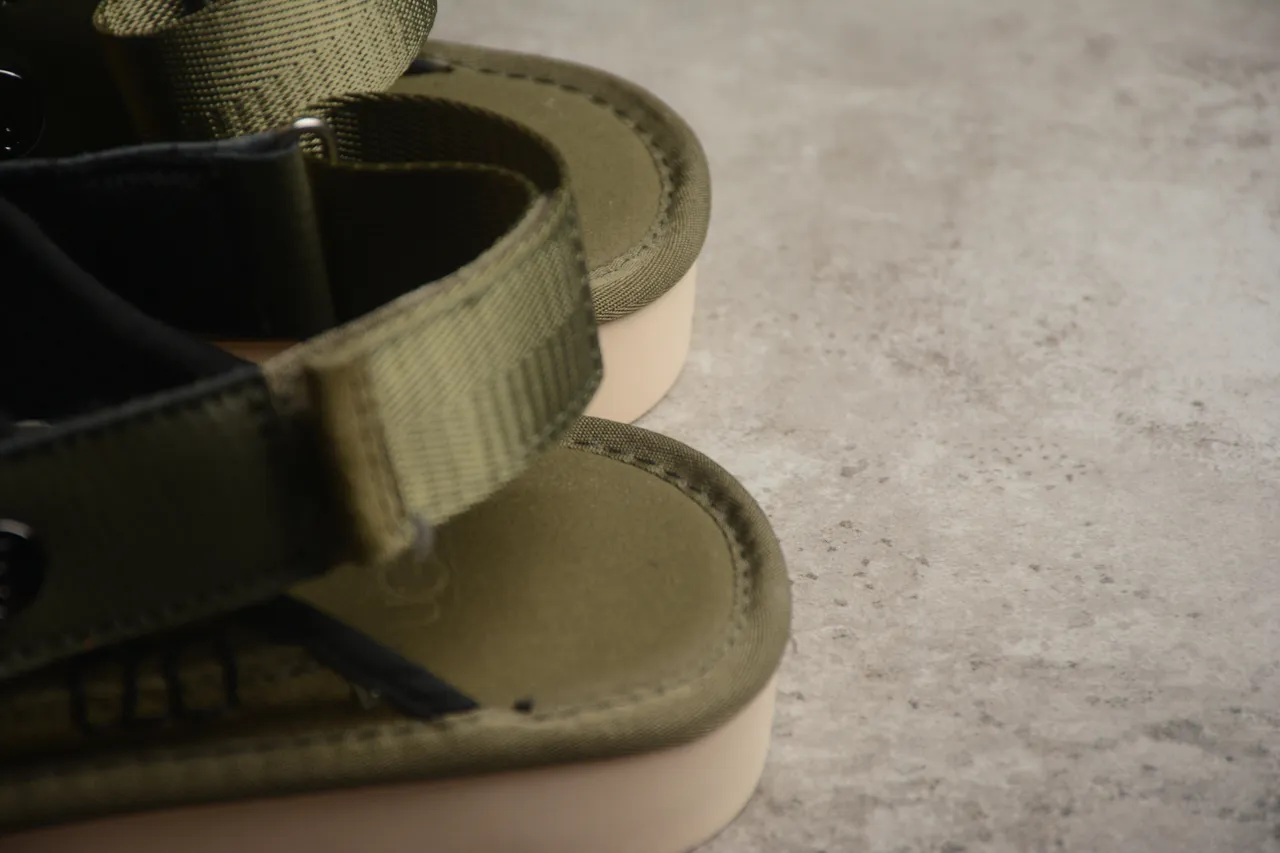 UGG Tasman Verde do Exército Bege Camurça Superior Cinto Ajustável Sapatos Casuais 13