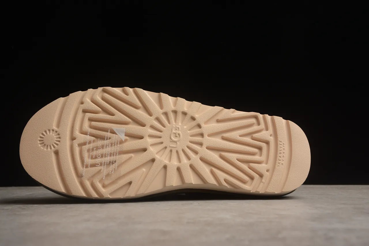 UGG Tasman Verde do Exército Bege Camurça Superior Cinto Ajustável Sapatos Casuais 18