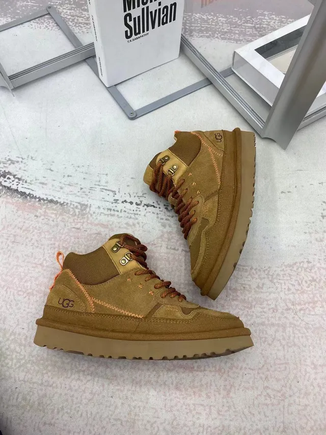 UGG Tasman Brown Mid-Cut Suede-Mesh Hybrid Hiking Boots 5