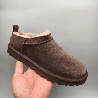 UGG Tasman Brown Suede Shearling-Lined Snow Boots