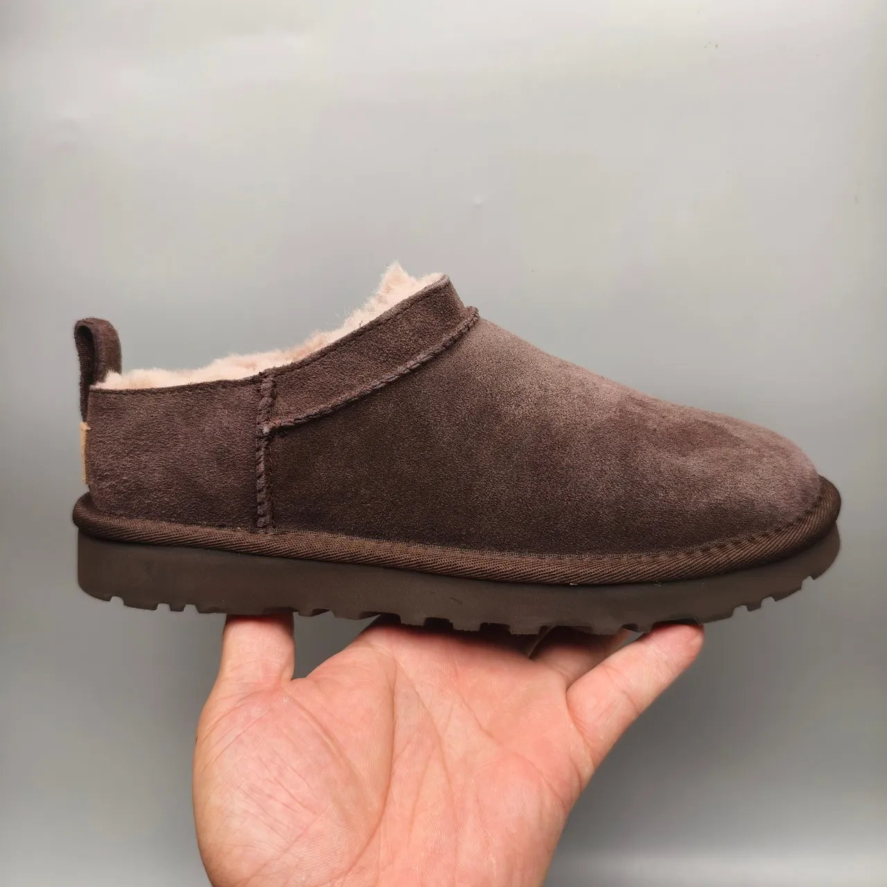 UGG Tasman Brown Suede Shearling-Lined Snow Boots 2