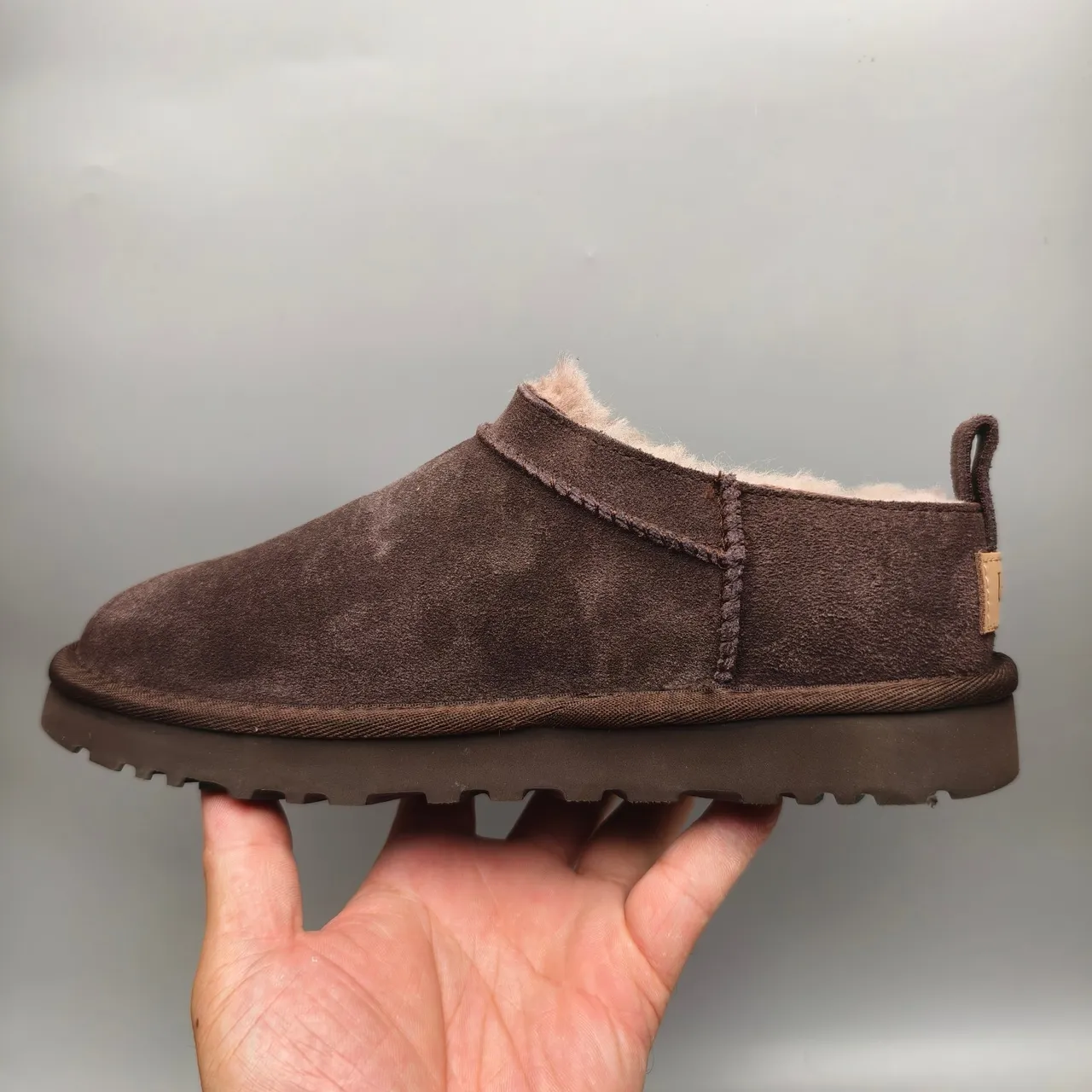 UGG Tasman Brown Suede Shearling-Lined Snow Boots 6