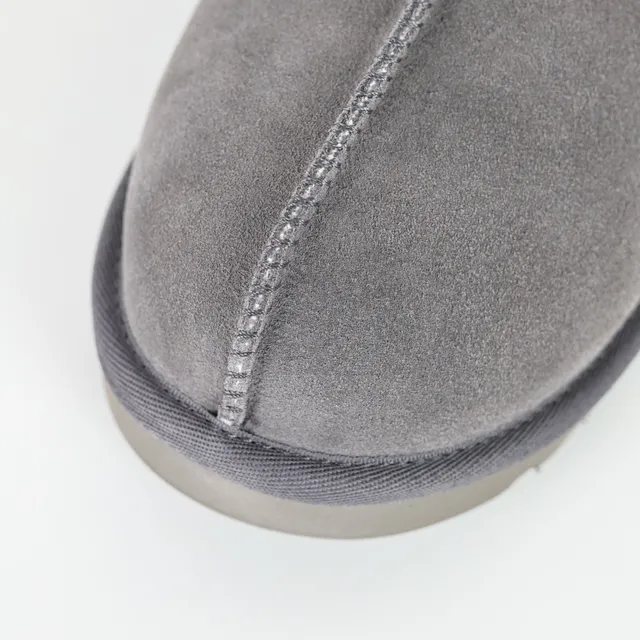 UGG Tasman Cinza Camurça Superior Colar em Shearling Tênis Casuais 5