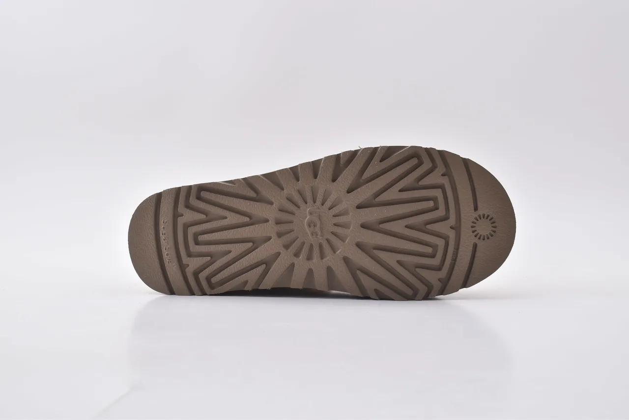 UGG Tasman Tan Suede Shearling-Lined Platform Snow Boots 4