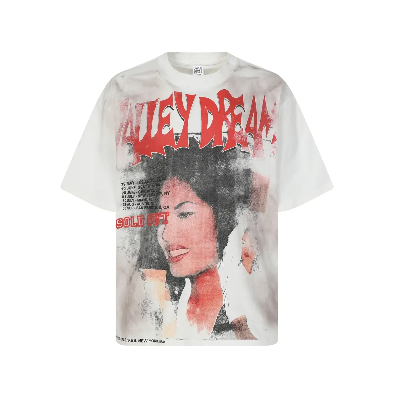 Vale Forever Distressed Valley Dream Tour Graphic T-Shirt 3