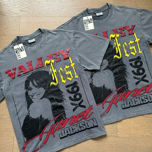 Vale Forever Valley Fest 199X Janet Jackson ग्राफिक टी-शर्ट 2