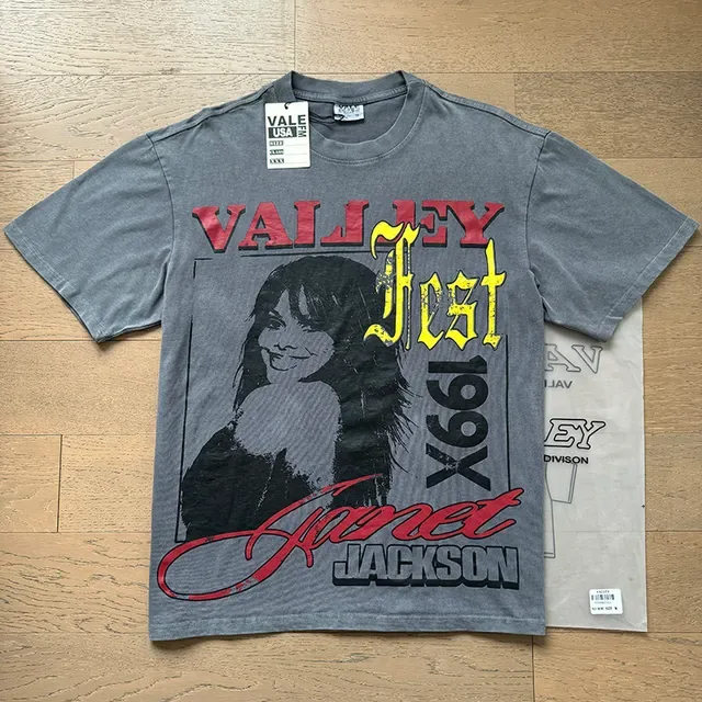 Vale Forever Valley Fest 199X Janet Jackson ग्राफिक टी-शर्ट 4