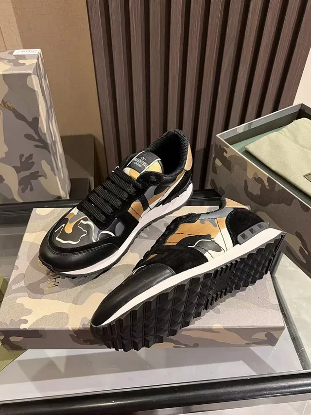Valentino Garavani Camouflage-Print Lifestyle Sneakers 4