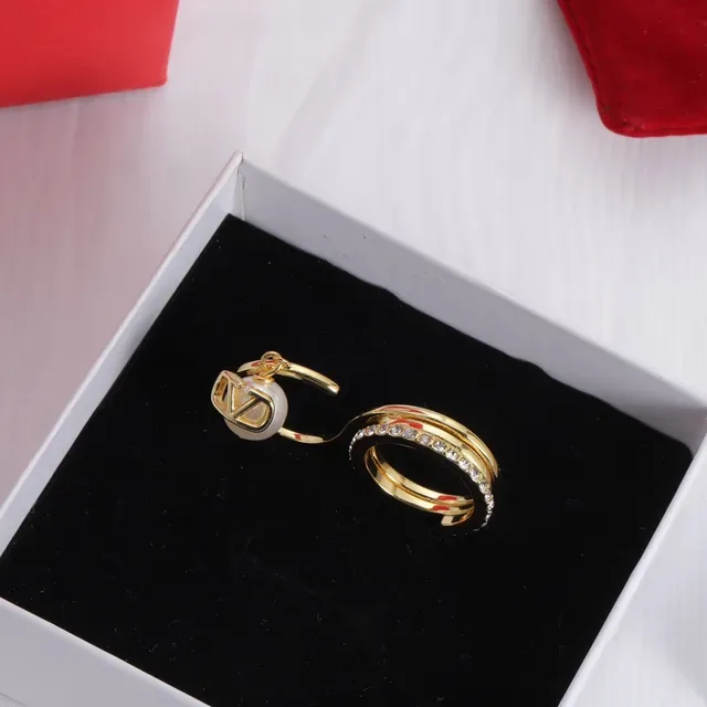 Valentino Gold White Pearl Accent Ring 4