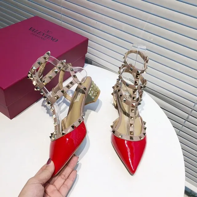 Valentino Rockstud Red Patent Leather Studded Pumps 5