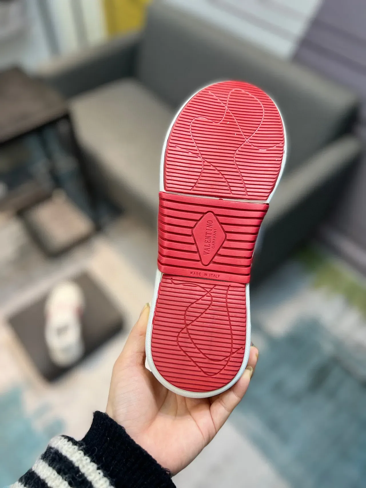 Valentino VLTN Sneaker Blanc Rouge Lifestyle Sneakers 8