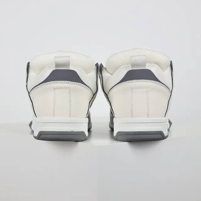 Valentino White Black Structured Leather-and-Mesh Upper Quilted Side Strap Sneakers 8