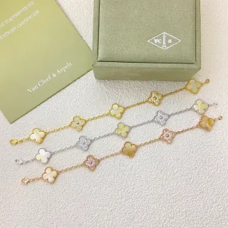 Van Cleef & Arpels Alhambra سوارة أوراق التريليفر الأربعة