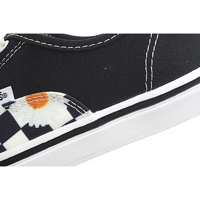 Vans Slip-On Navy Checkerboard Daisy Patchwork Canvas Shoes 15