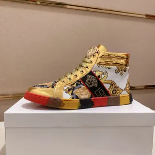 Versace Chain Reaction Doradas Medusa Baroque Print Zapatillas Lifestyle
