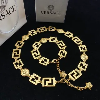 Versace Greca Odissea 金色调 希腊钥匙美杜莎项链