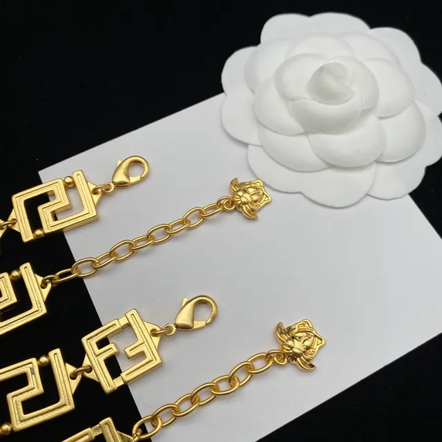 Versace Greca Odissea Doré Clé Grecque Méduse Collier 4