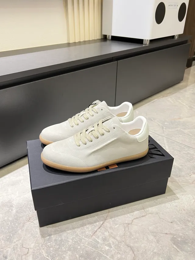 Zegna Beige Blanc Daim Supérieur Semelle Caoutchouc Lifestyle Sneakers 4