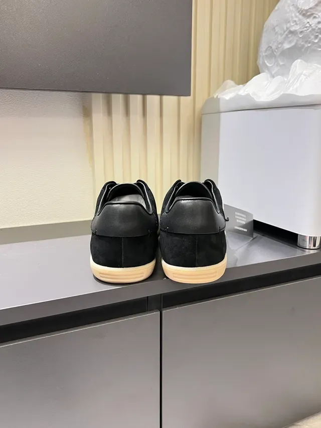 Zegna Black Beige Suede Upper Gum Rubber Sole Lifestyle Sneakers 2