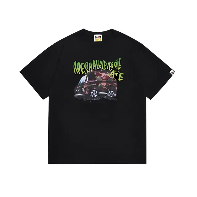 A Bathing Ape Apeschallyeverkill Camo Van Graphic T-Shirt 4