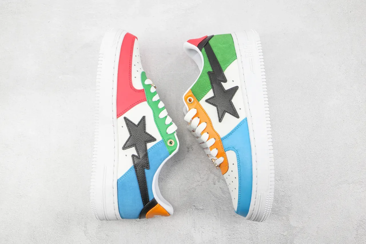 এ বাথিং এপ BAPE STA বহুরঙের প্যানেল লাইফস্টাইল স্নিকার 2
