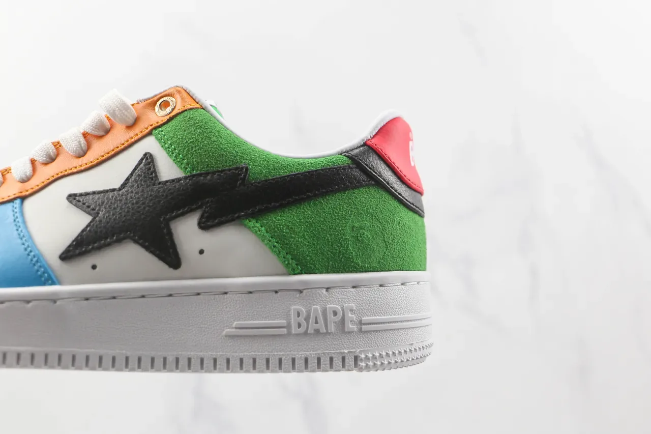 এ বাথিং এপ BAPE STA বহুরঙের প্যানেল লাইফস্টাইল স্নিকার 7