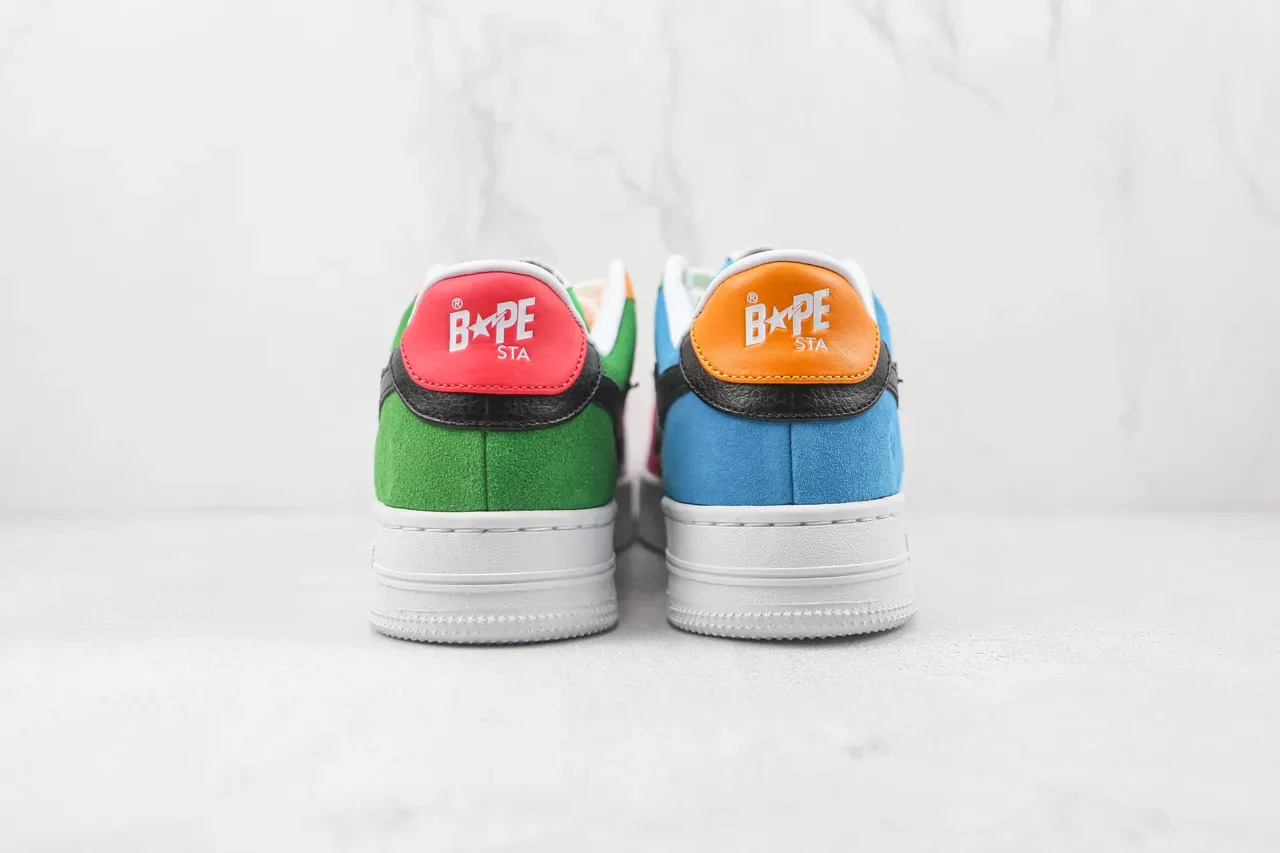 এ বাথিং এপ BAPE STA বহুরঙের প্যানেল লাইফস্টাইল স্নিকার 9