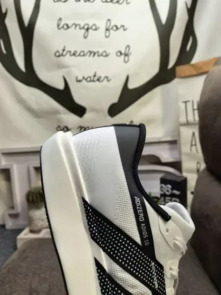 Adidas Adizero Adios 10 White Black Lifestyle Sneakers 3